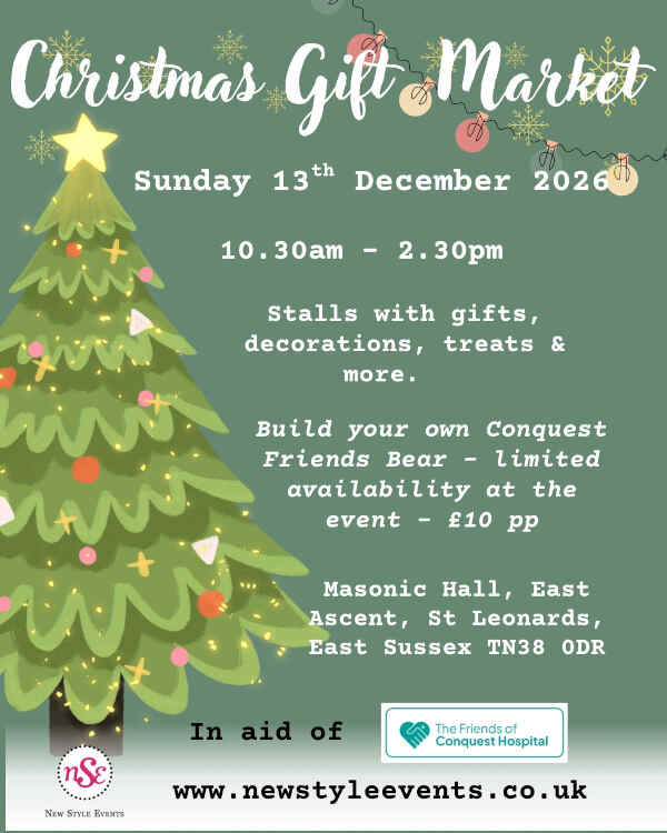 Christmas Gift Market in St Leonards on Sea